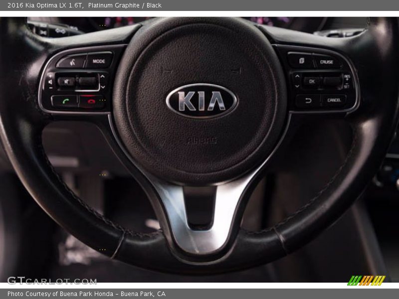Platinum Graphite / Black 2016 Kia Optima LX 1.6T