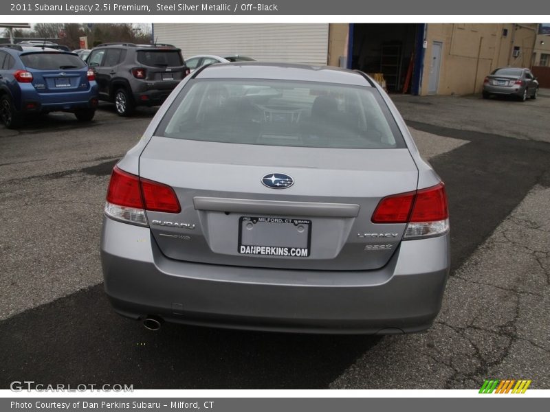 Steel Silver Metallic / Off-Black 2011 Subaru Legacy 2.5i Premium