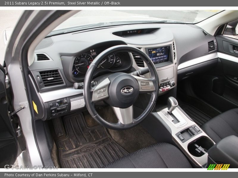 Steel Silver Metallic / Off-Black 2011 Subaru Legacy 2.5i Premium
