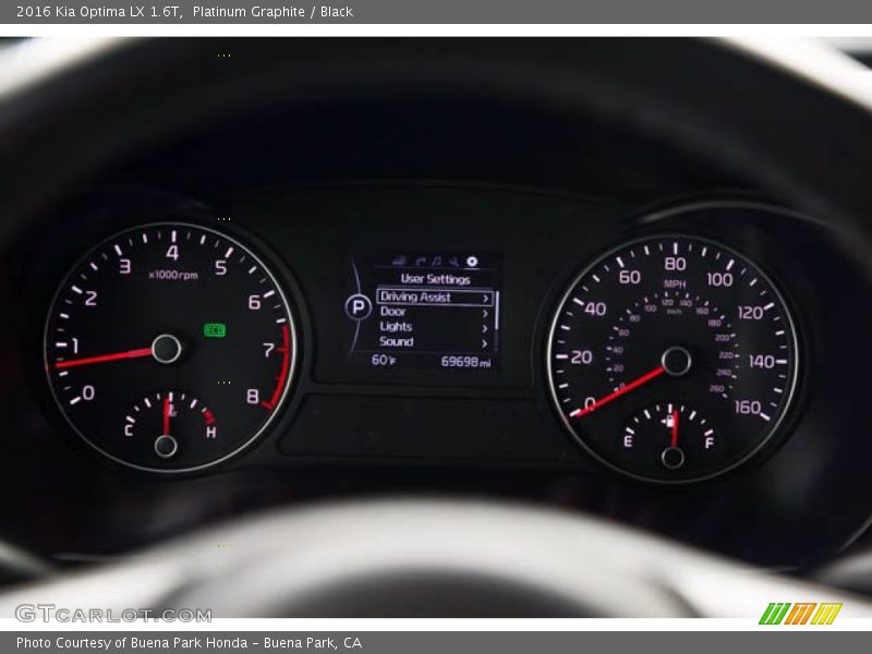 Platinum Graphite / Black 2016 Kia Optima LX 1.6T