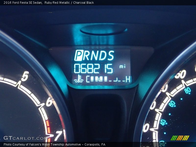Ruby Red Metallic / Charcoal Black 2016 Ford Fiesta SE Sedan