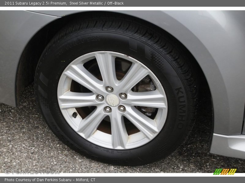 Steel Silver Metallic / Off-Black 2011 Subaru Legacy 2.5i Premium