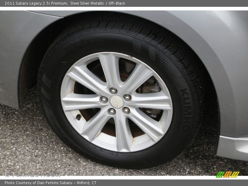 Steel Silver Metallic / Off-Black 2011 Subaru Legacy 2.5i Premium