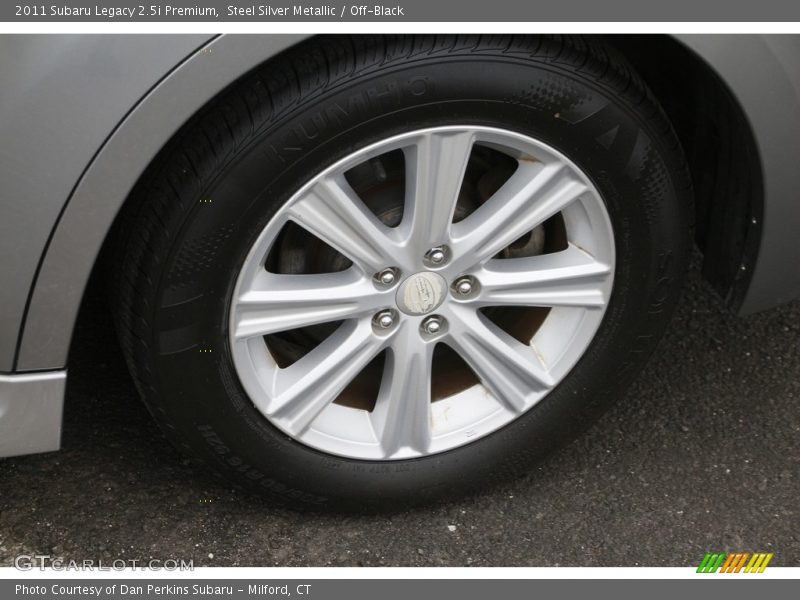 Steel Silver Metallic / Off-Black 2011 Subaru Legacy 2.5i Premium