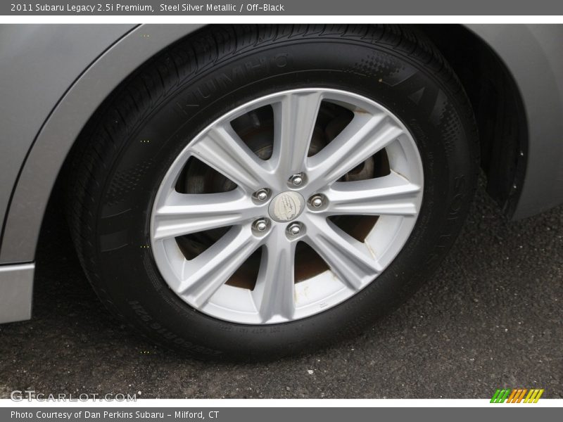 Steel Silver Metallic / Off-Black 2011 Subaru Legacy 2.5i Premium