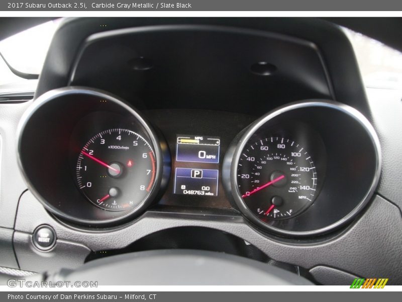 Carbide Gray Metallic / Slate Black 2017 Subaru Outback 2.5i