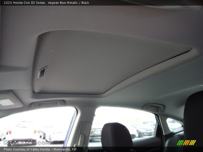 Aegean Blue Metallic / Black 2020 Honda Civic EX Sedan