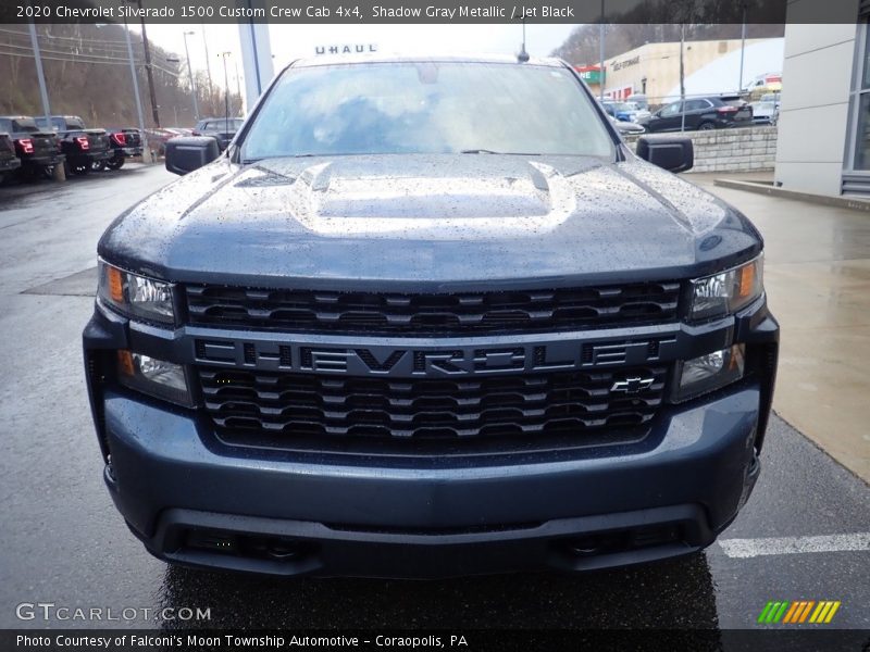 Shadow Gray Metallic / Jet Black 2020 Chevrolet Silverado 1500 Custom Crew Cab 4x4