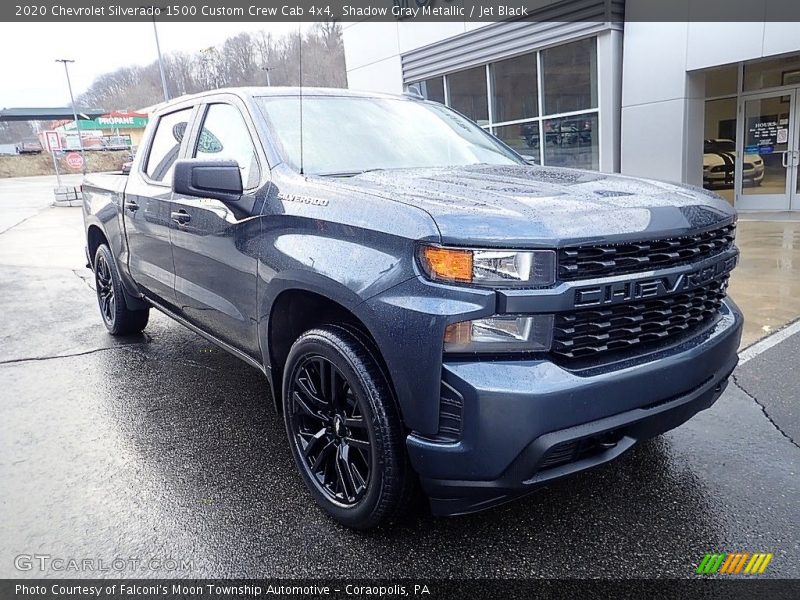 Shadow Gray Metallic / Jet Black 2020 Chevrolet Silverado 1500 Custom Crew Cab 4x4