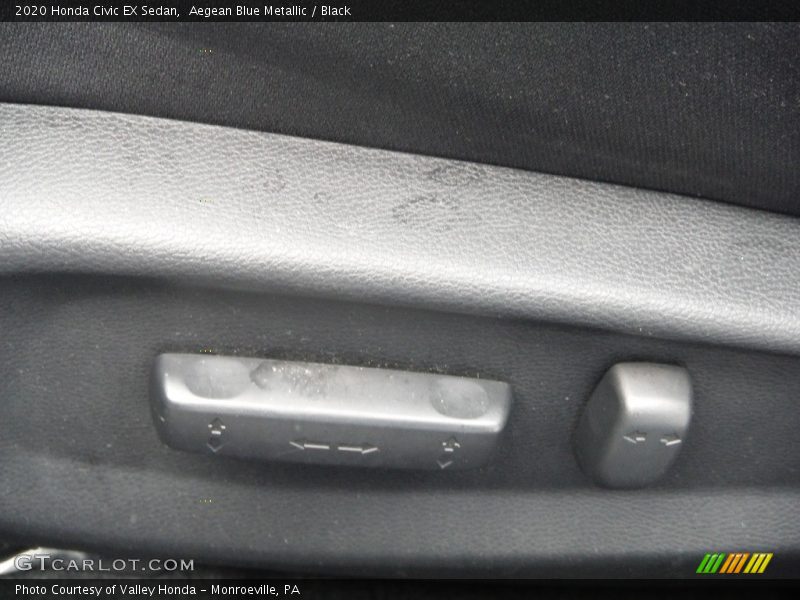 Aegean Blue Metallic / Black 2020 Honda Civic EX Sedan