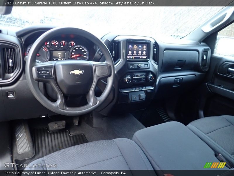 Shadow Gray Metallic / Jet Black 2020 Chevrolet Silverado 1500 Custom Crew Cab 4x4