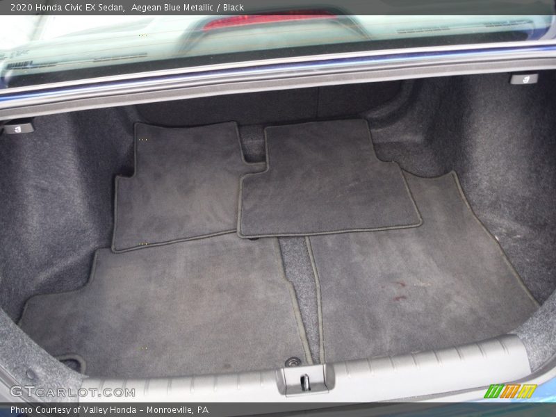 Aegean Blue Metallic / Black 2020 Honda Civic EX Sedan