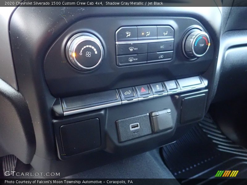 Shadow Gray Metallic / Jet Black 2020 Chevrolet Silverado 1500 Custom Crew Cab 4x4