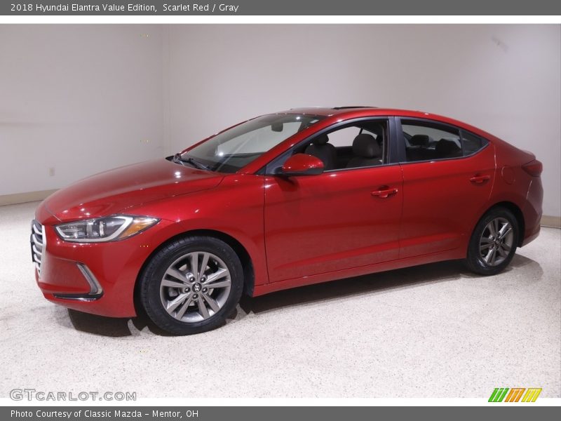 Scarlet Red / Gray 2018 Hyundai Elantra Value Edition