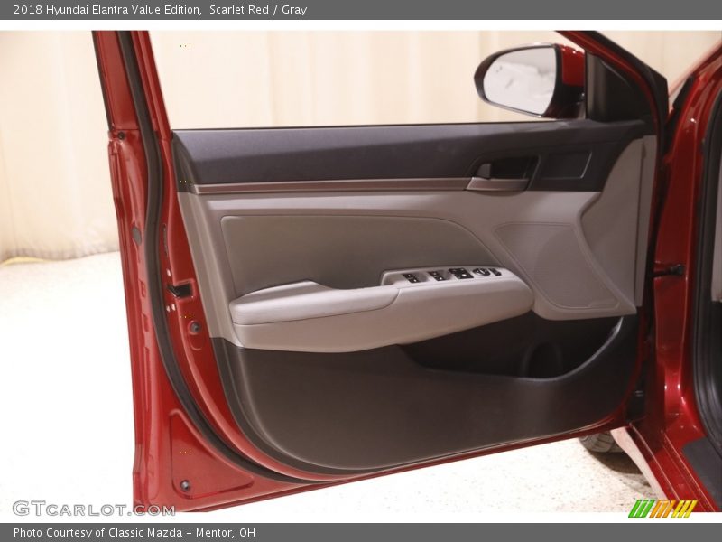 Scarlet Red / Gray 2018 Hyundai Elantra Value Edition
