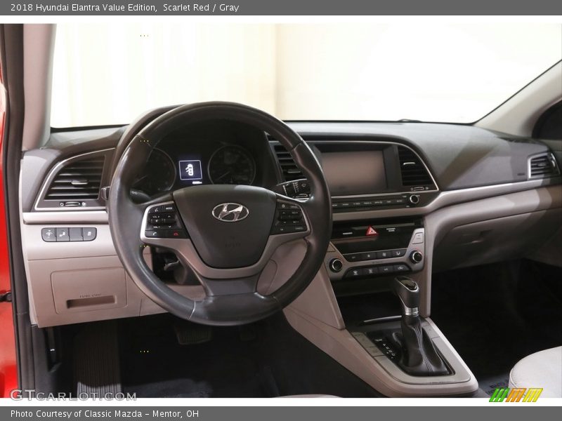 Scarlet Red / Gray 2018 Hyundai Elantra Value Edition