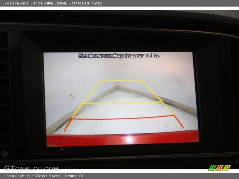 Scarlet Red / Gray 2018 Hyundai Elantra Value Edition