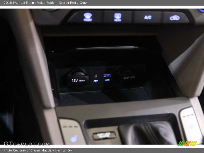 Scarlet Red / Gray 2018 Hyundai Elantra Value Edition