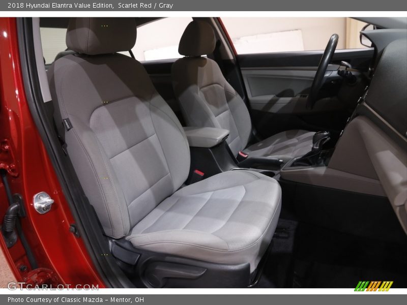 Scarlet Red / Gray 2018 Hyundai Elantra Value Edition