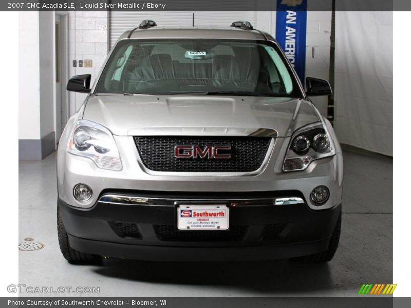 Liquid Silver Metallic / Ebony 2007 GMC Acadia SLE