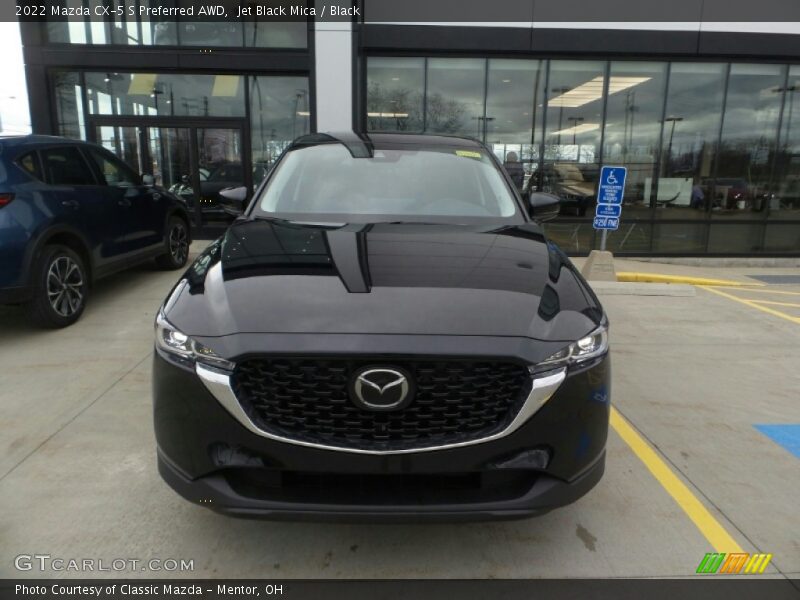Jet Black Mica / Black 2022 Mazda CX-5 S Preferred AWD