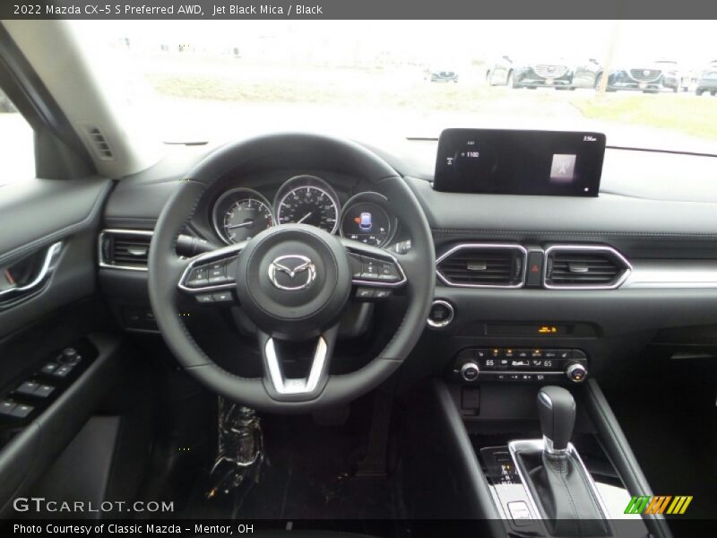 Jet Black Mica / Black 2022 Mazda CX-5 S Preferred AWD