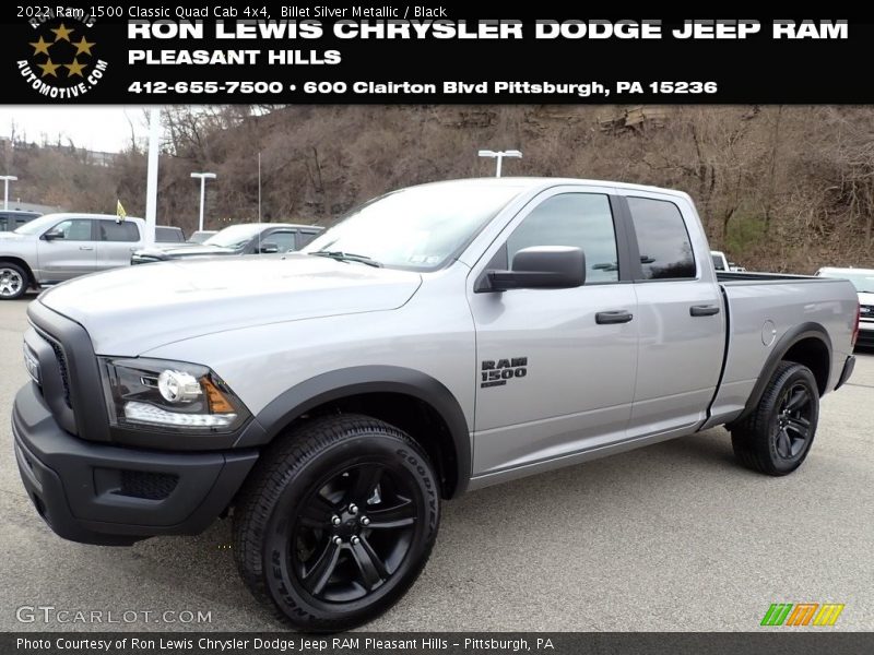 Billet Silver Metallic / Black 2022 Ram 1500 Classic Quad Cab 4x4