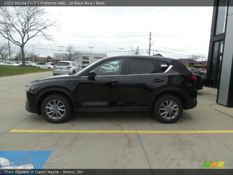 Jet Black Mica / Black 2022 Mazda CX-5 S Preferred AWD
