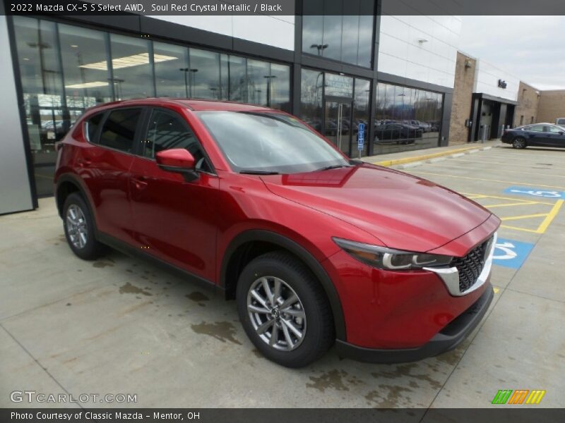 Soul Red Crystal Metallic / Black 2022 Mazda CX-5 S Select AWD