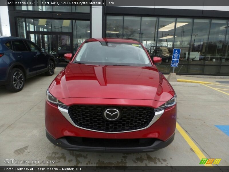 Soul Red Crystal Metallic / Black 2022 Mazda CX-5 S Select AWD