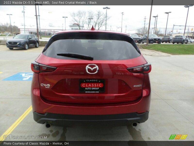 Soul Red Crystal Metallic / Black 2022 Mazda CX-5 S Select AWD