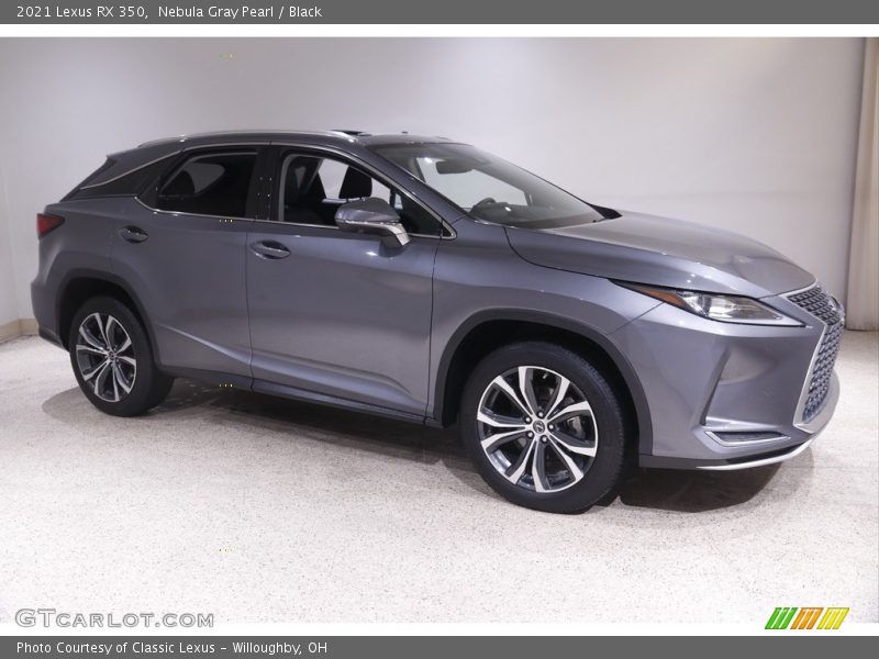 Nebula Gray Pearl / Black 2021 Lexus RX 350