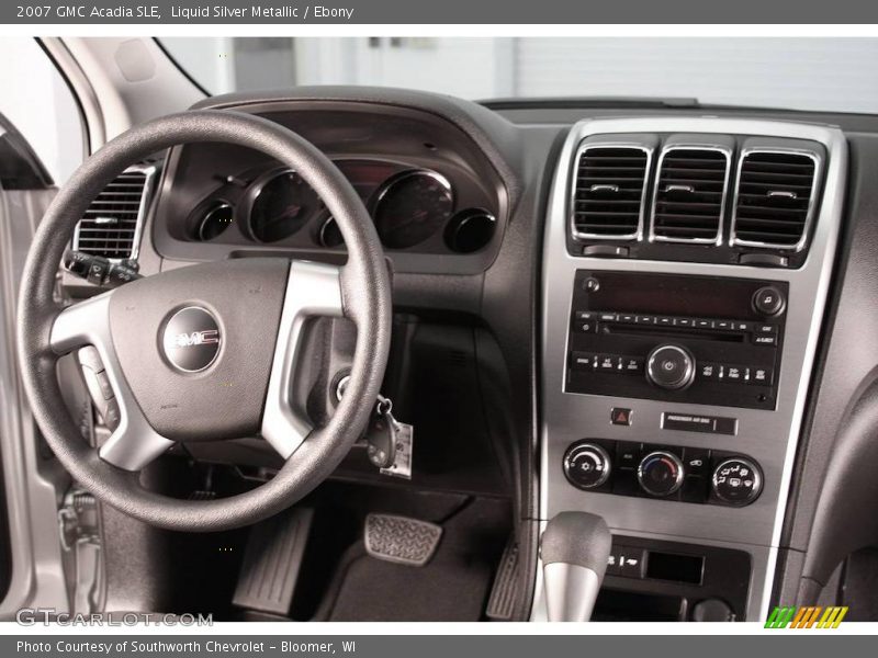 Liquid Silver Metallic / Ebony 2007 GMC Acadia SLE