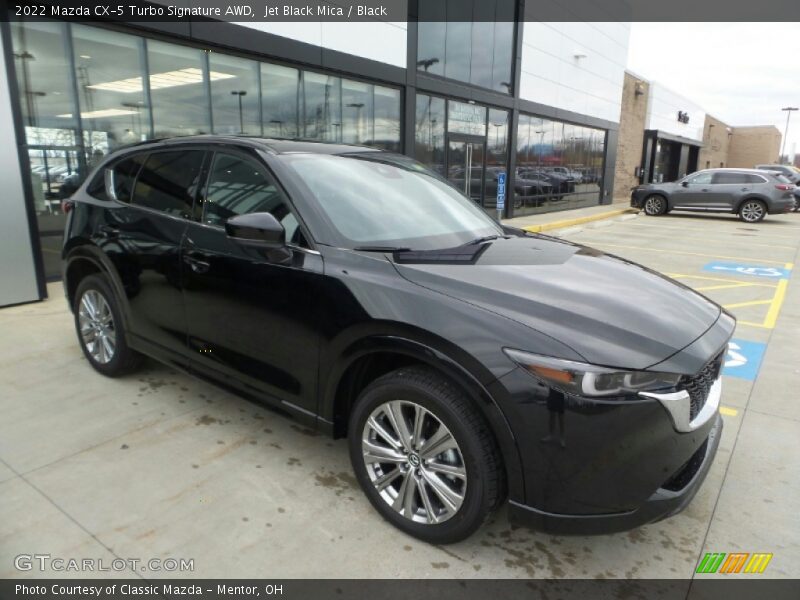 Jet Black Mica / Black 2022 Mazda CX-5 Turbo Signature AWD