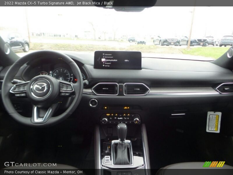 Jet Black Mica / Black 2022 Mazda CX-5 Turbo Signature AWD