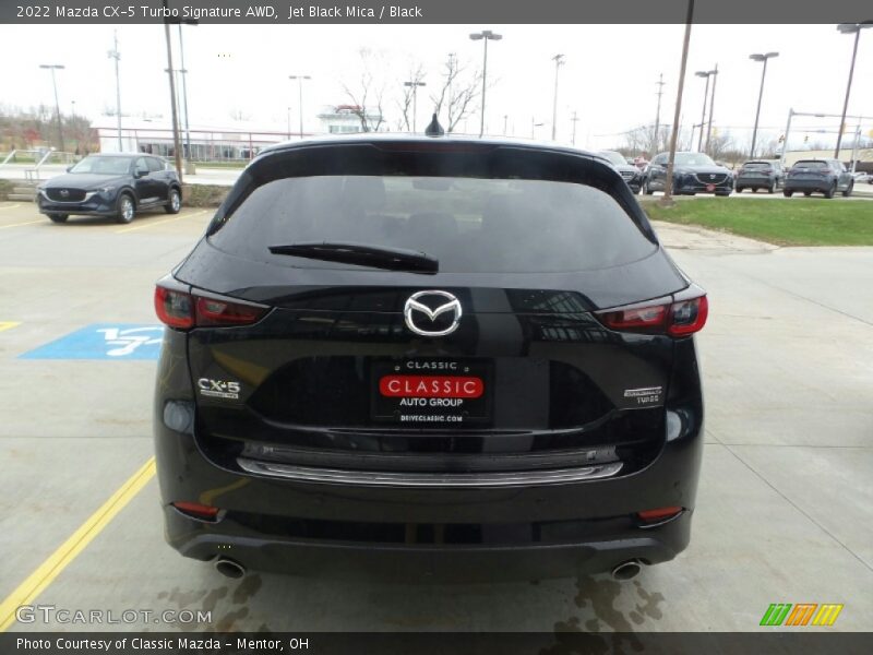 Jet Black Mica / Black 2022 Mazda CX-5 Turbo Signature AWD