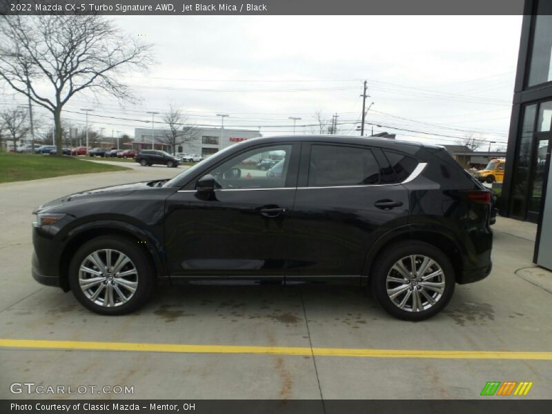 Jet Black Mica / Black 2022 Mazda CX-5 Turbo Signature AWD