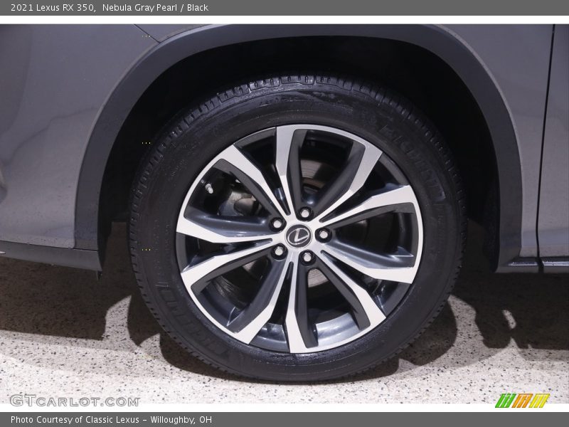 Nebula Gray Pearl / Black 2021 Lexus RX 350