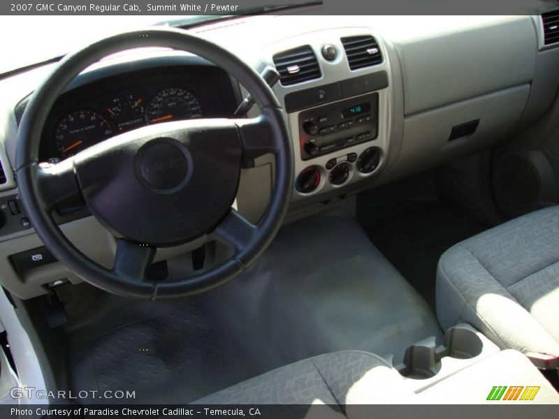 Summit White / Pewter 2007 GMC Canyon Regular Cab