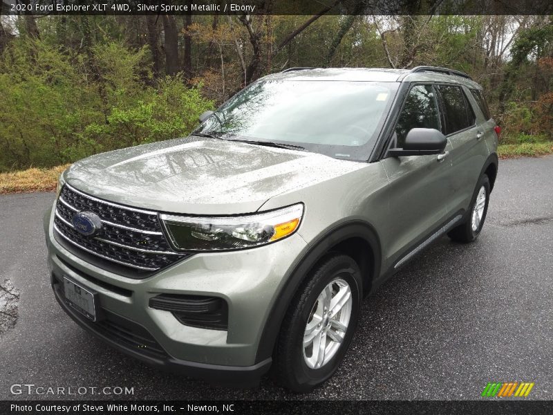 Silver Spruce Metallic / Ebony 2020 Ford Explorer XLT 4WD