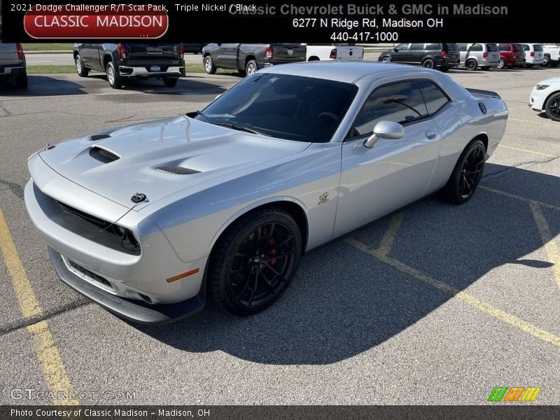 Triple Nickel / Black 2021 Dodge Challenger R/T Scat Pack
