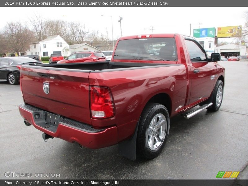 Deep Cherry Red Crystal Pearl / Black/Diesel Gray 2014 Ram 1500 Express Regular Cab