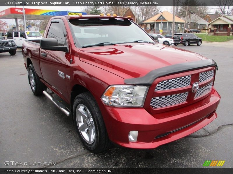 Deep Cherry Red Crystal Pearl / Black/Diesel Gray 2014 Ram 1500 Express Regular Cab