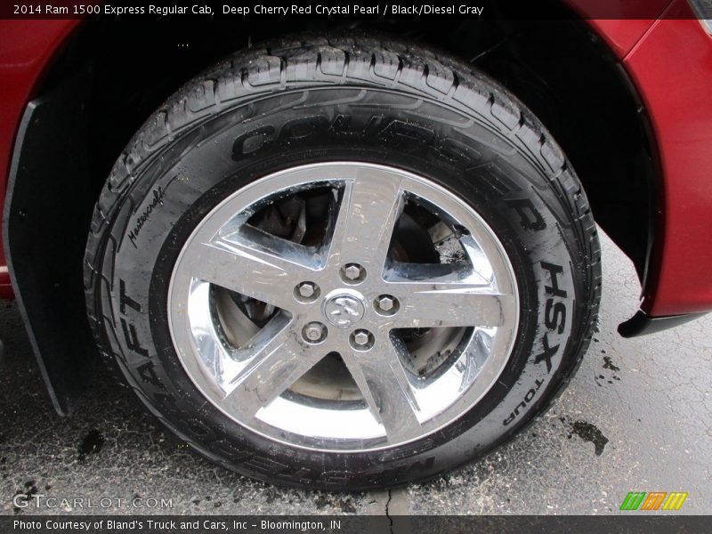 Deep Cherry Red Crystal Pearl / Black/Diesel Gray 2014 Ram 1500 Express Regular Cab