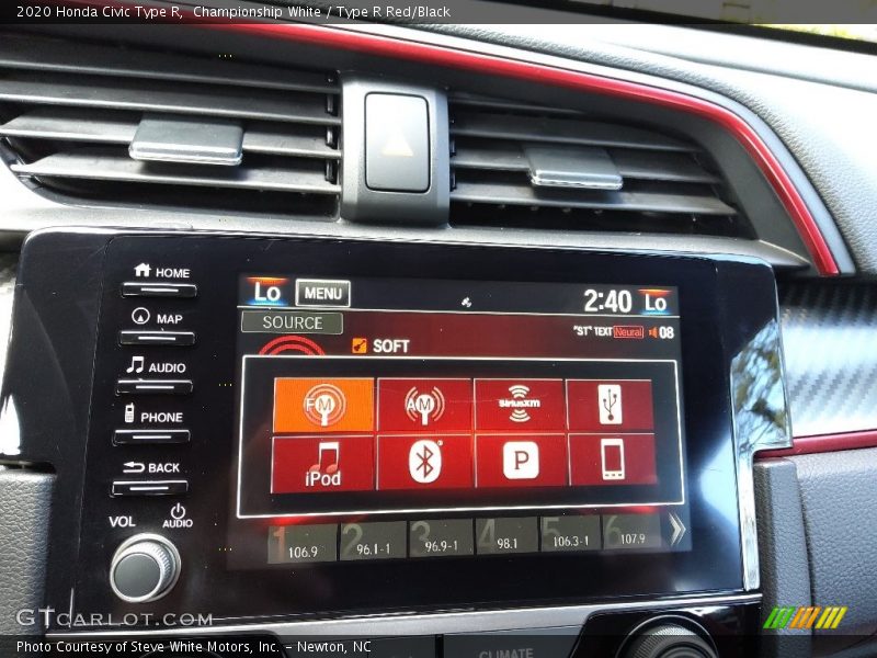 Controls of 2020 Civic Type R