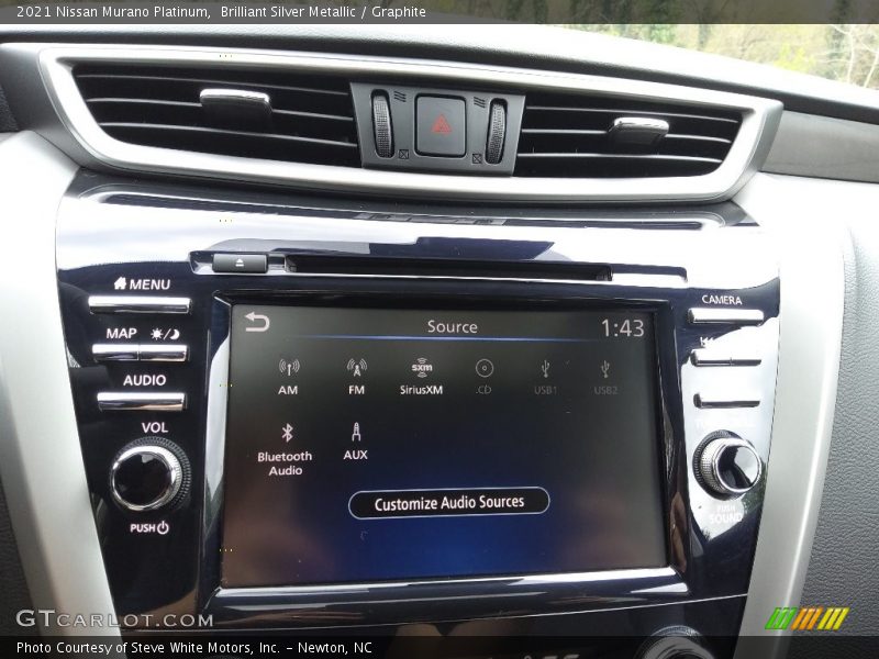 Brilliant Silver Metallic / Graphite 2021 Nissan Murano Platinum