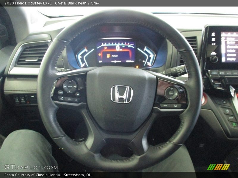 Crystal Black Pearl / Gray 2020 Honda Odyssey EX-L