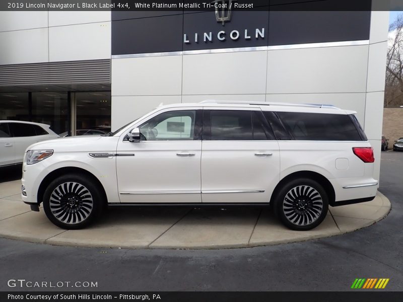  2019 Navigator L Black Label 4x4 White Platinum Metallic Tri-Coat