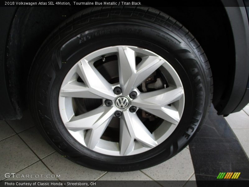 Tourmaline Blue Metallic / Titan Black 2018 Volkswagen Atlas SEL 4Motion