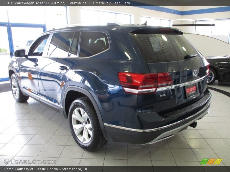 Tourmaline Blue Metallic / Titan Black 2018 Volkswagen Atlas SEL 4Motion